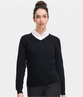SOLS Ladies Galaxy Cotton Acrylic V Neck Sweater